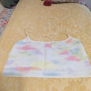 Gilly Hicks Pastel Tie-Dye Bralette SZ XXL